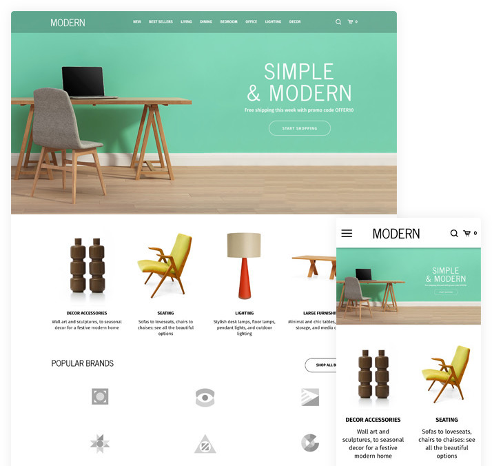 Ecommerce Software Responsive Theme Design